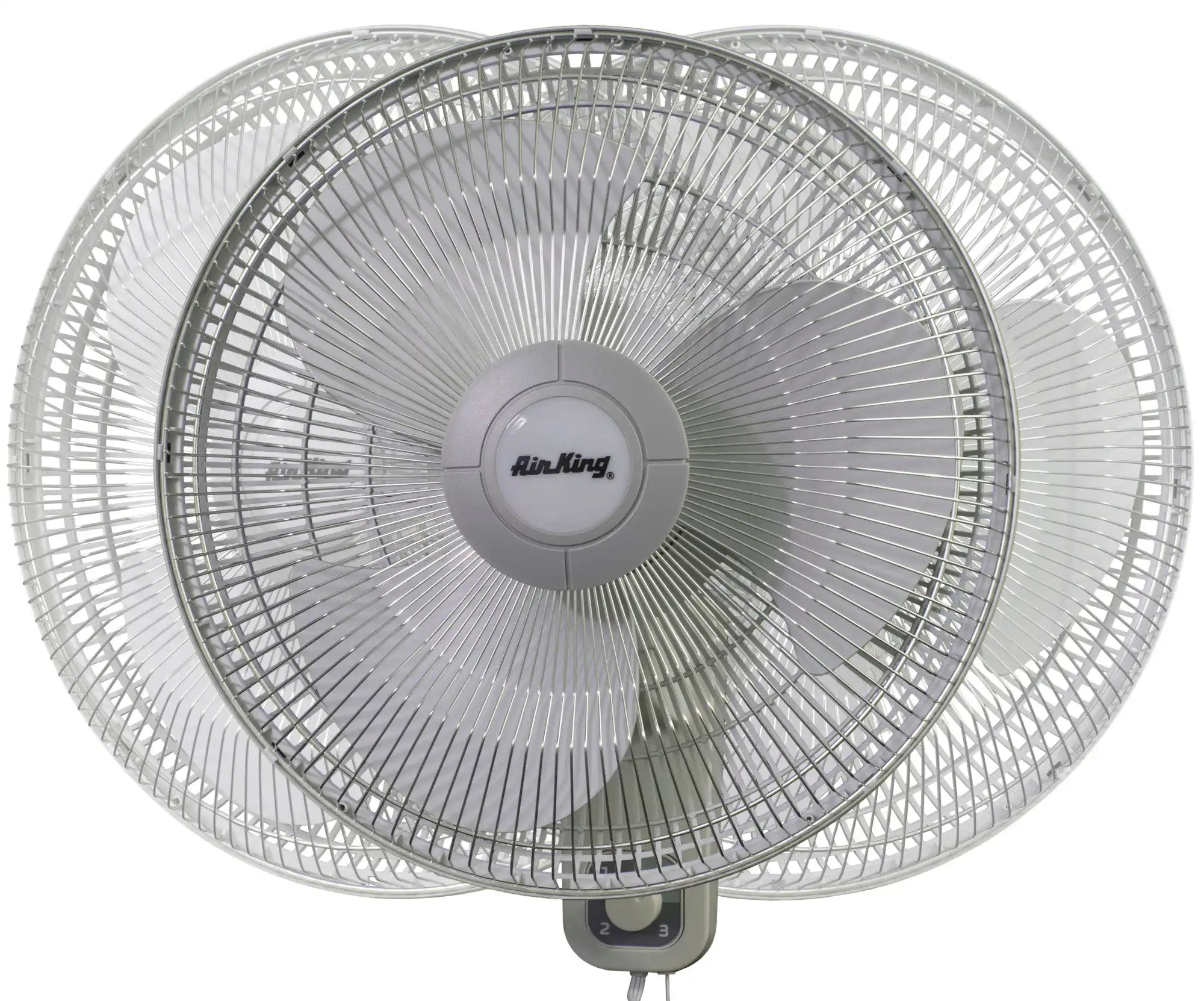 Air King 16" 1/20 HP Commercial Grade Wall Mount Fan (3-speed, manual, white)