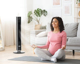 Lasko WhisperForce™ DC 40" Tower Fan (12-speed, remote, timer, air filtration, black)