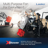 Lasko X12900 X-Blower Multi-Position Utility Blower Fan with USB Port