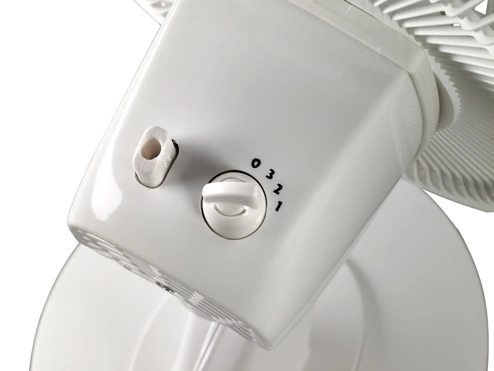 Lasko 12" Table Top Fan (3-speed, manual, 180° oscillation, white)