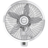 Oscillating Wall-Mount Fan with Remote