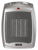Lasko 9" Ceramic Table Top Heater (2 heat settings, manual, thermostat, silver)