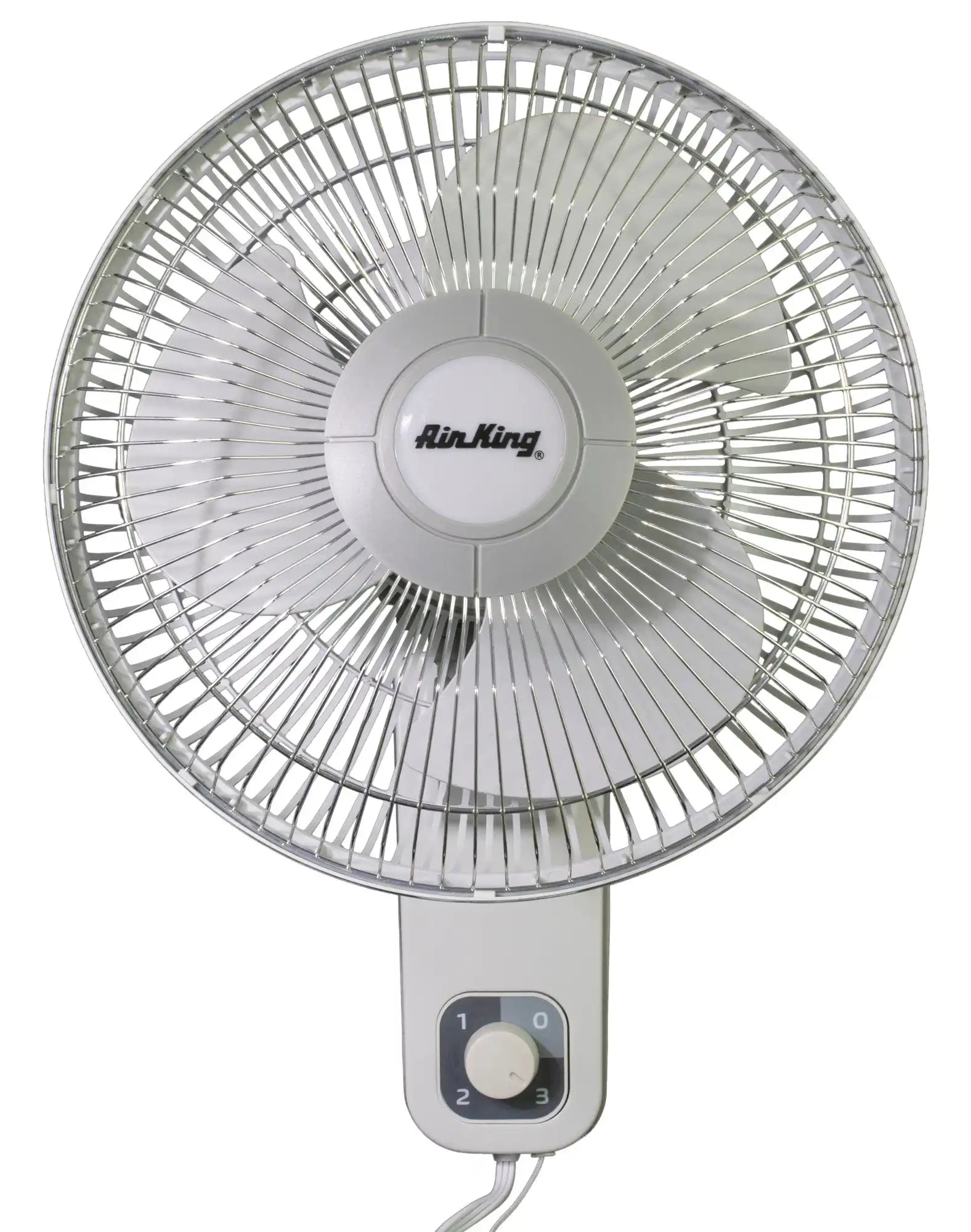 Air King 12" 1/50 HP Commercial Grade Wall Mount Fan (3-speed, manual, white)
