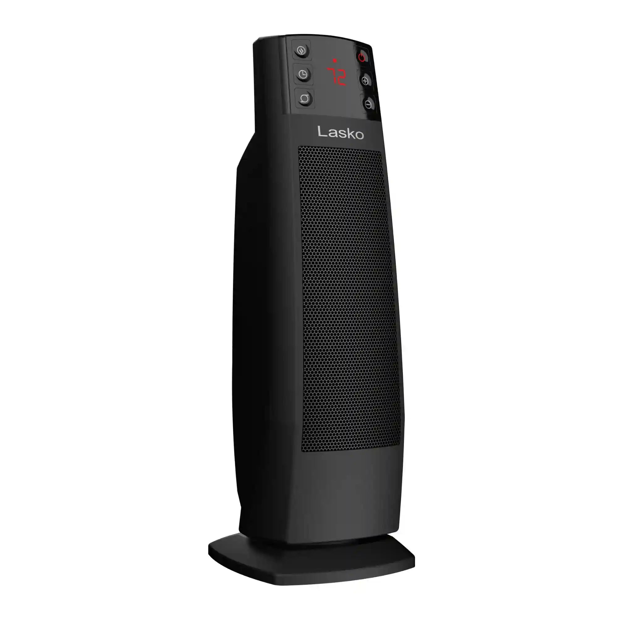 Lasko CT22850 1500W Ceramic Tower Space Heater with Tip-Switch and Remote: Black