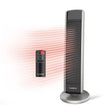 Lasko 29" Digital Ceramic Tower Heater (2 heat settings, remote, timer, black/silver)