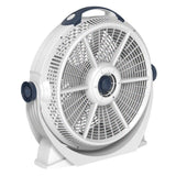 Lasko Wind Machine® 20" Air Circulator Floor Fan (3-speed, manual, 360° airflow, light gray)