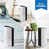 Lasko True HEPA Room Air Purifier with Timer, LP300, White