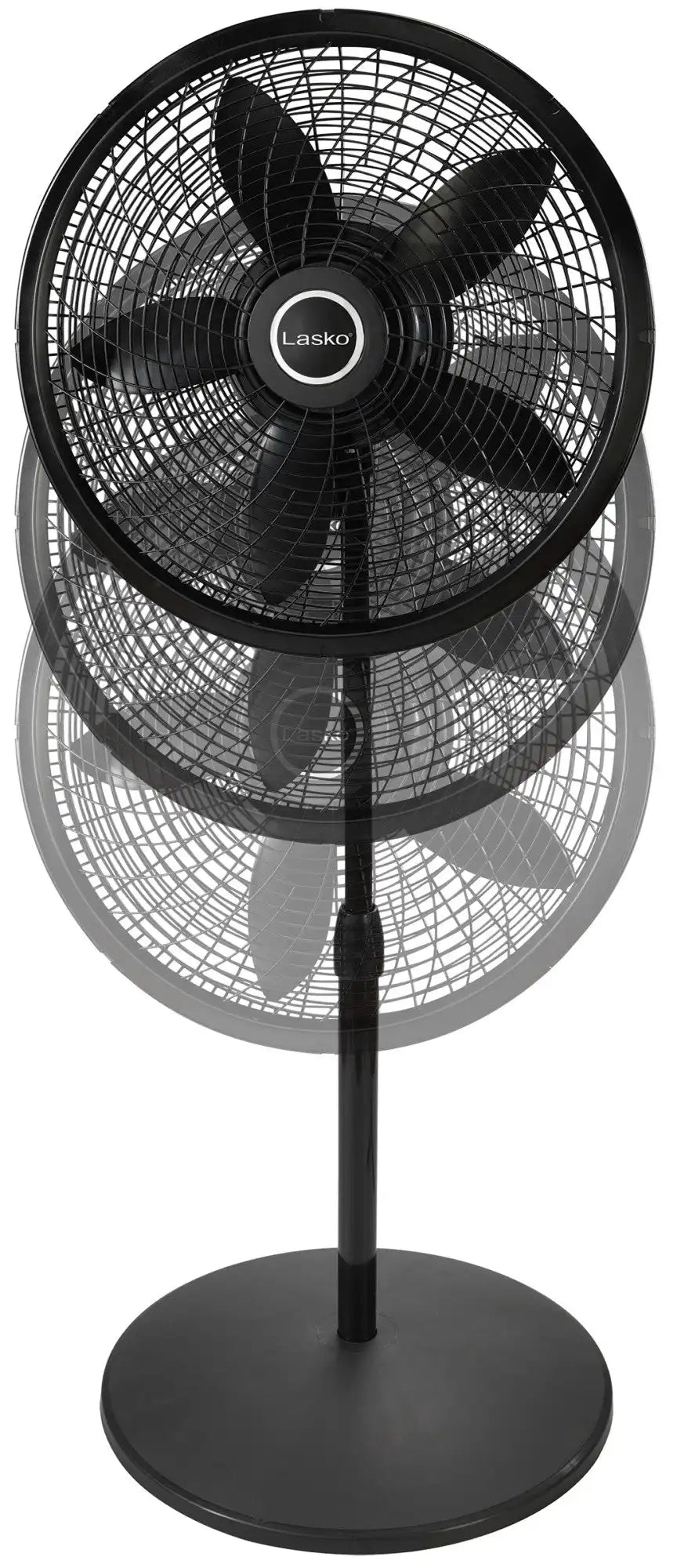 Lasko Cyclone® 18" Pedestal Fan (3-speed, manual, black)