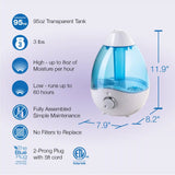 Lasko UH200 Ultrasonic Cool Mist Humidifier with Scent Tray and Nightlight