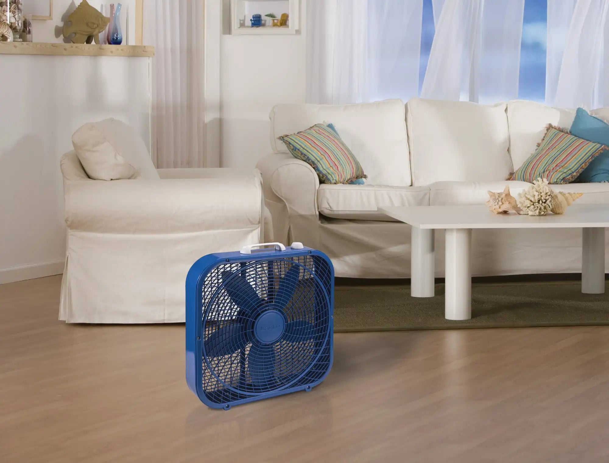 Lasko Cool Colors Box Fan (blue)