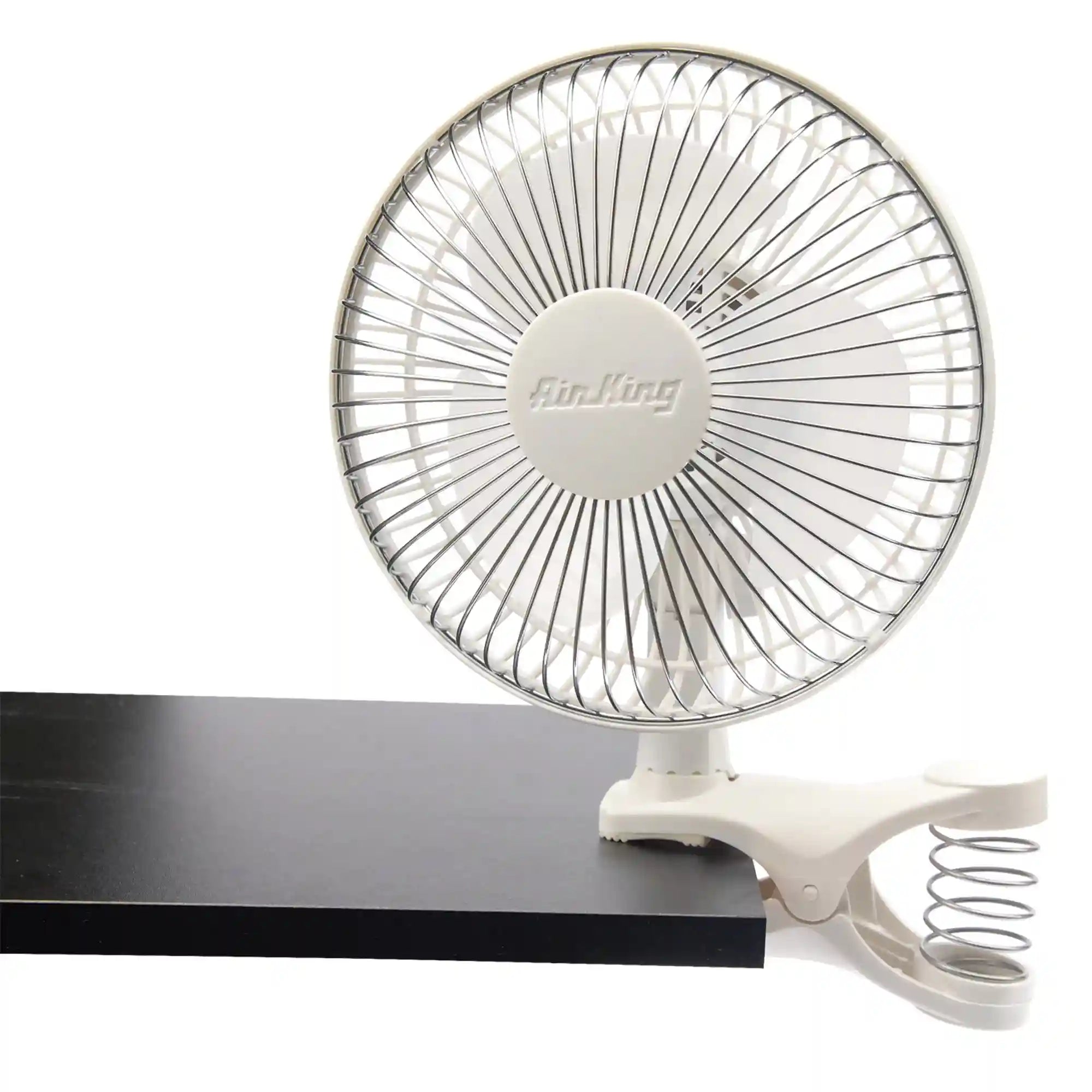 Air King 6" Clip-On Personal Fan (2-speed, manual, white)