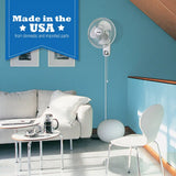 Air King 12" 1/50 HP Commercial Grade Wall Mount Fan (3-speed, manual, white)