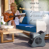 Lasko Misto® Outdoor Misting Fan (3-speed, pivoting, 9' hose, GFCI, black)