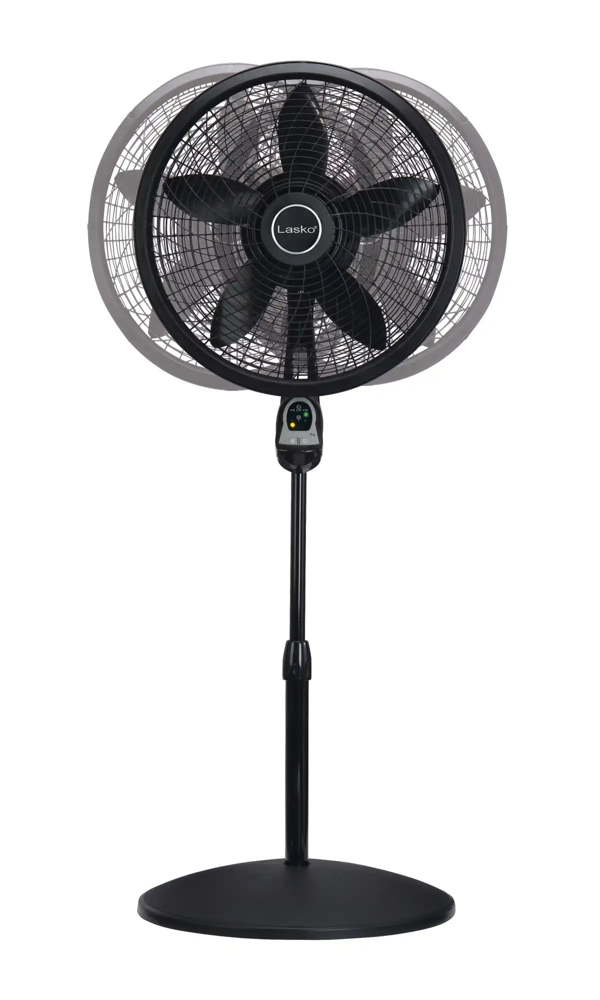 Lasko Cyclone® 18" Pedestal Fan (3-speed, remote, timer, black)