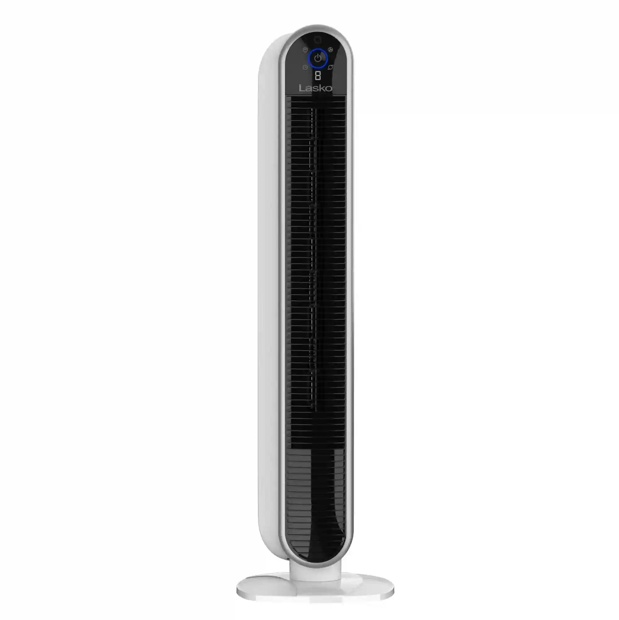 Lasko Aria™ 40" Tower (5-speed, remote, timer, white)