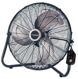 Lasko 20" High Velocity Fan, 3 Speeds, Floor or Wallmount, H20610, Gray