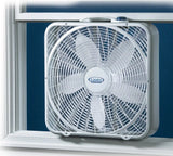 Lasko Weather-Shield® Performance 20" Box Fan (3-speed, manual, white)