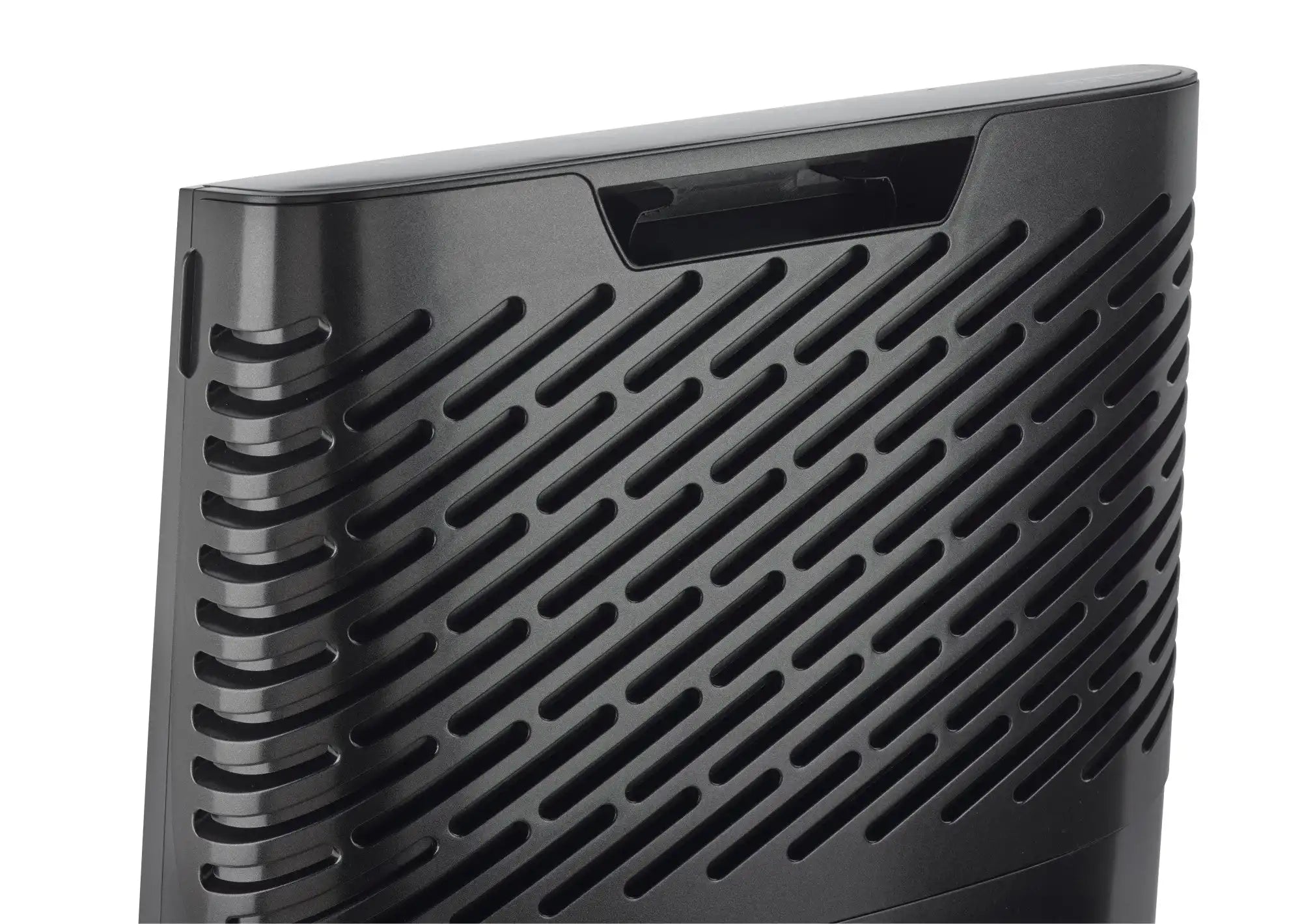 Lasko HF25630 Pure Platinum HEPA 28" Console Air Purifier (3-speed 3-stage UV-C filtration, black)