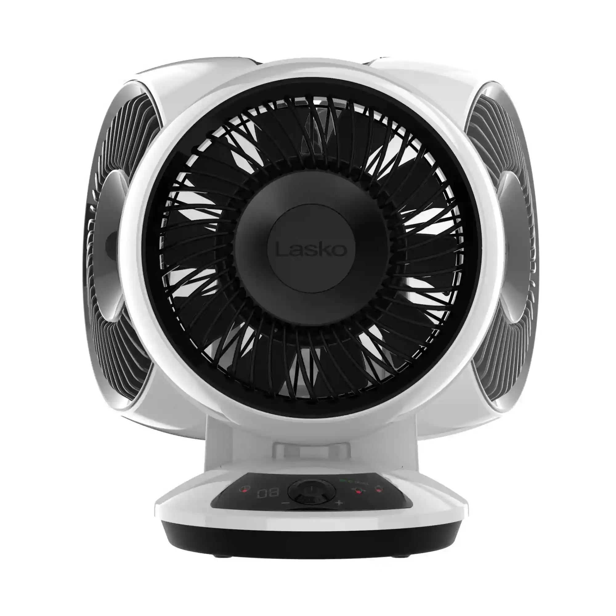 Lasko Whirlwind EcoQuiet DC 7" Orbital Air Circulator Fan (12-speed, remote, timer, white)