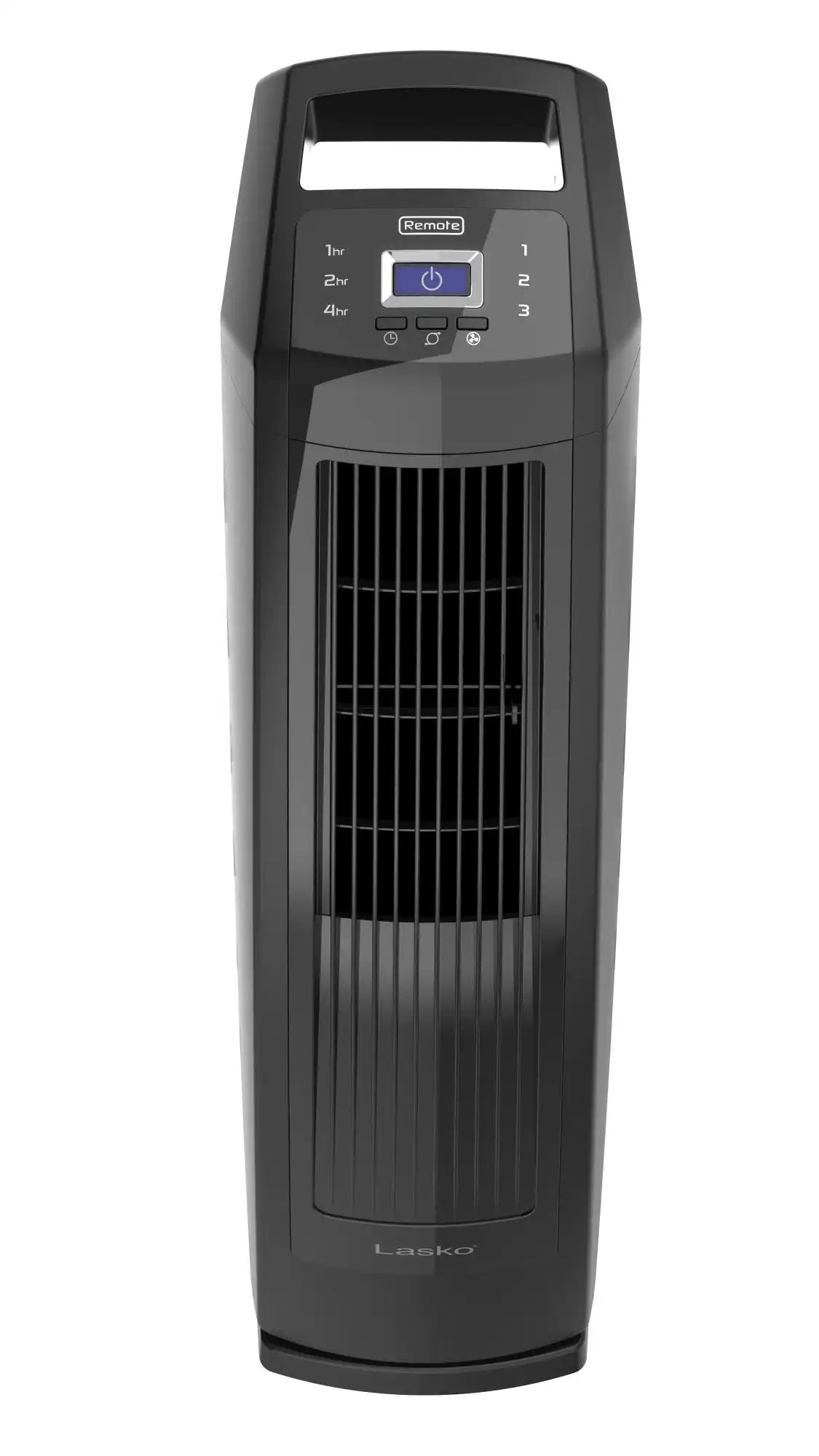 Lasko High Velocity 35" Tower Fan (3-speed, remote, timer, black)
