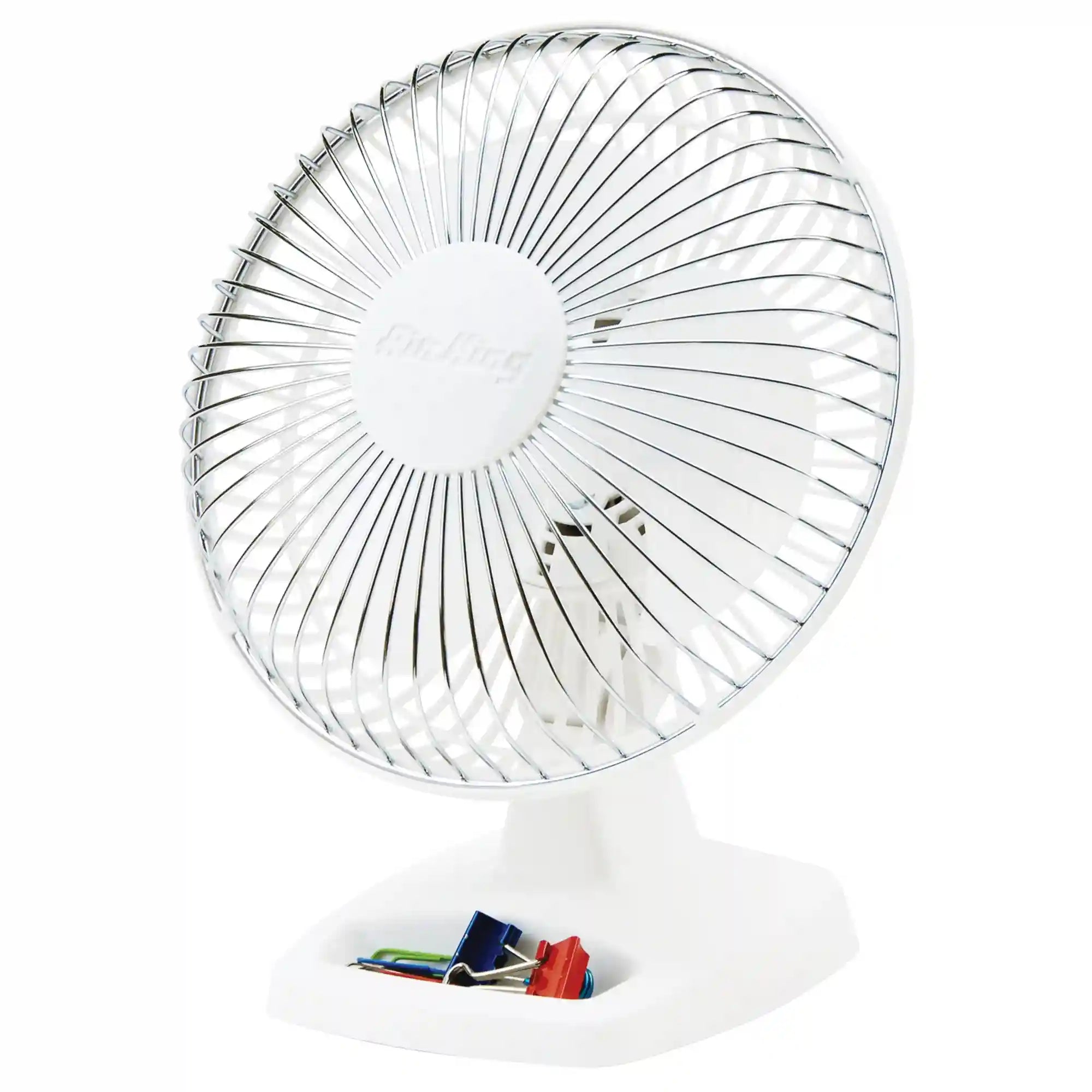 Air King 6" Table Top Fan (2-speed, manual, white)