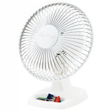 Air King 6" Table Top Fan (2-speed, manual, white)