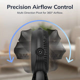 Lasko Wind Machine® 20" Air Circulator Floor Fan (3-speed, manual, 360° airflow, black)