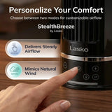 Lasko WhisperForce™ DC 14" Table Top Fan (12-speed, remote, timer, black)