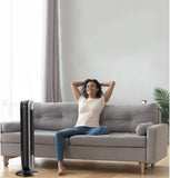 Lasko Aria™ 40" Tower (5-speed, remote, timer, black)