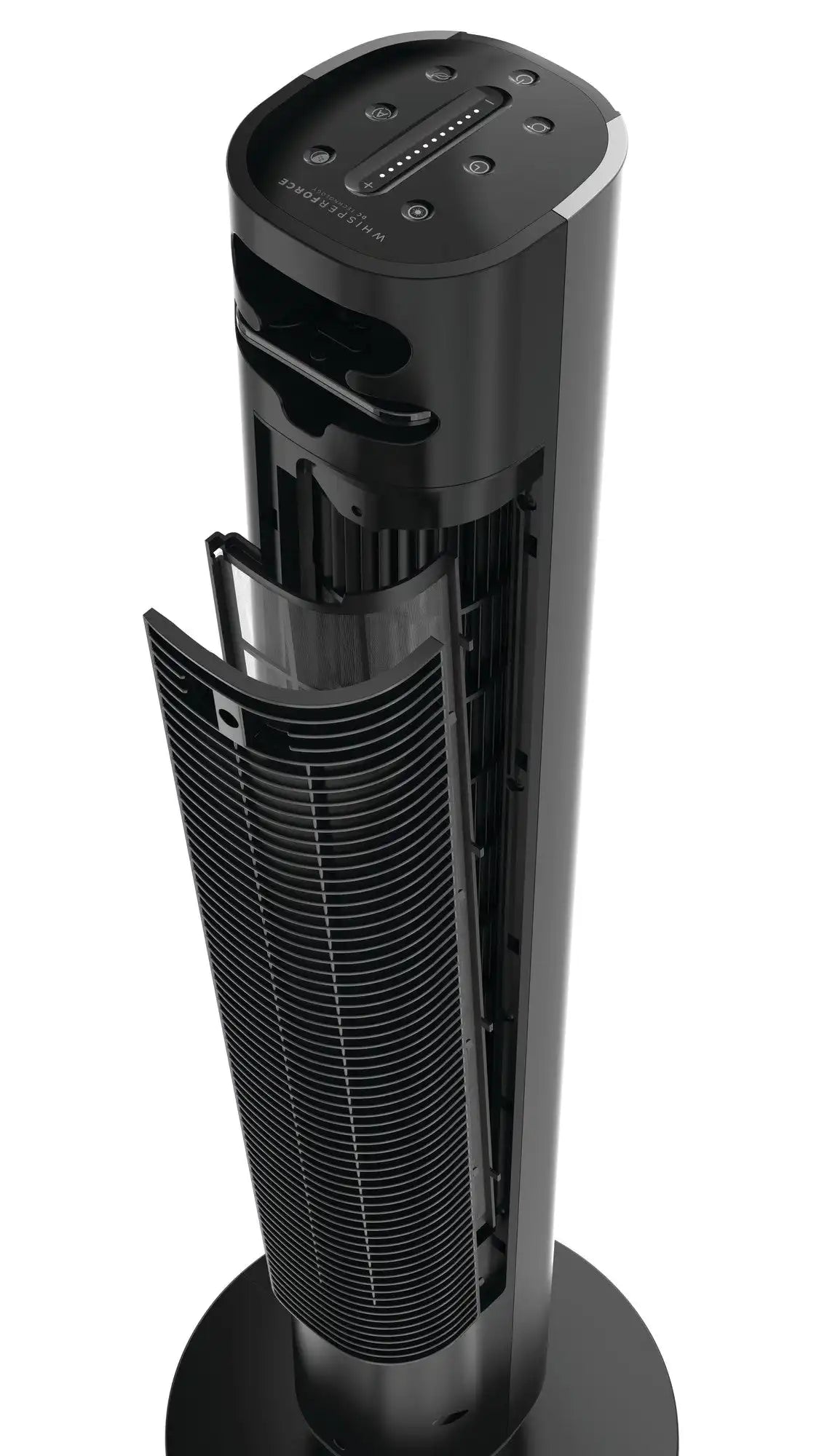 Lasko WhisperForce™ DC 40" Tower Fan (12-speed, remote, timer, air filtration, black)