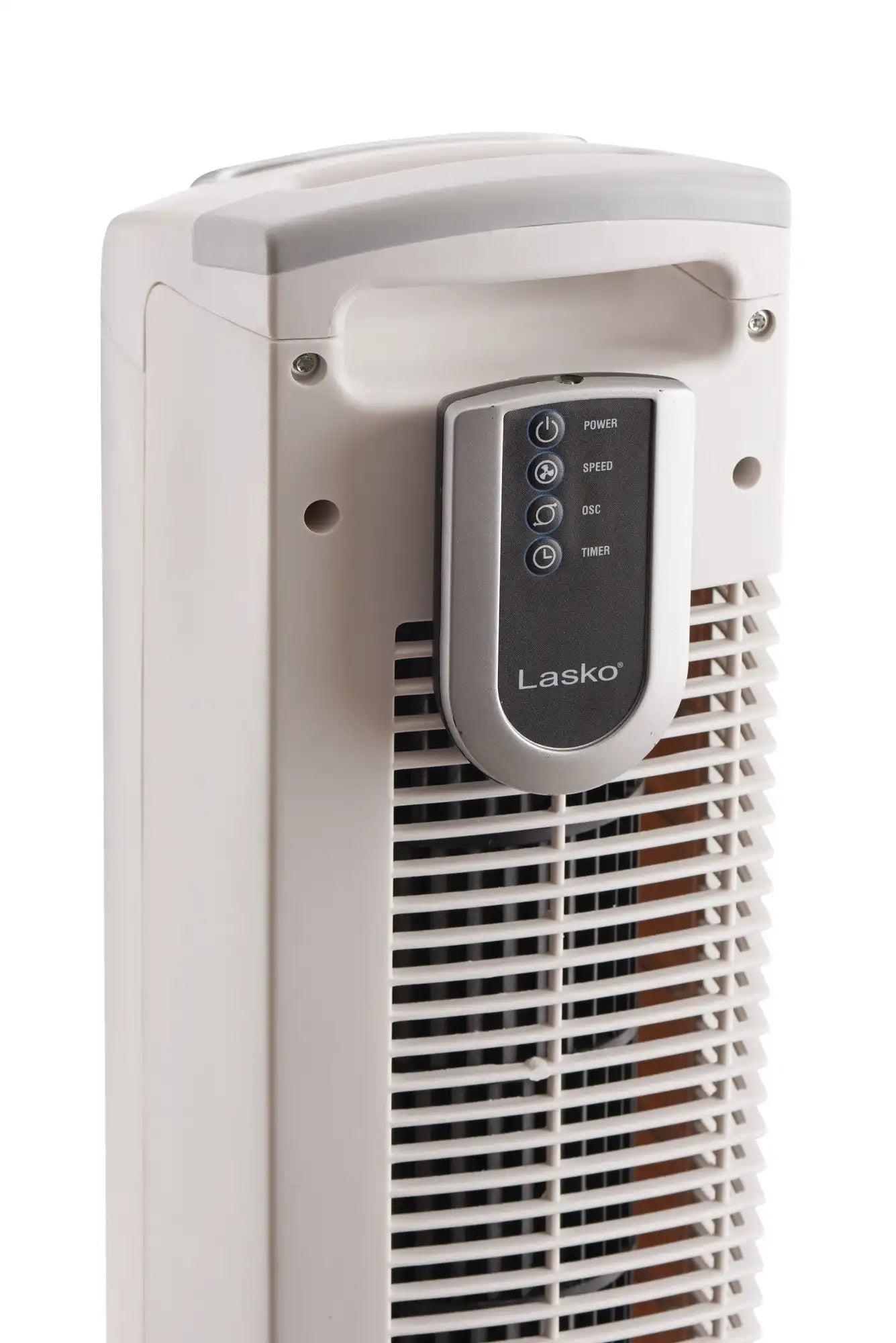 Lasko 36" Tower Fan (3-speed, remote, timer, 60° oscillation, white)