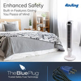 Air King 36" Tower Fan with Remote Control, 9210, White