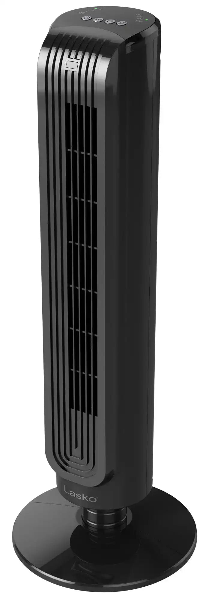 Lasko 32" Tower Fan (3-speed, remote, timer, black)