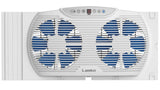 Lasko Electrically Reversible Twin Window Fan with Bluetooth Technology, W09560, White