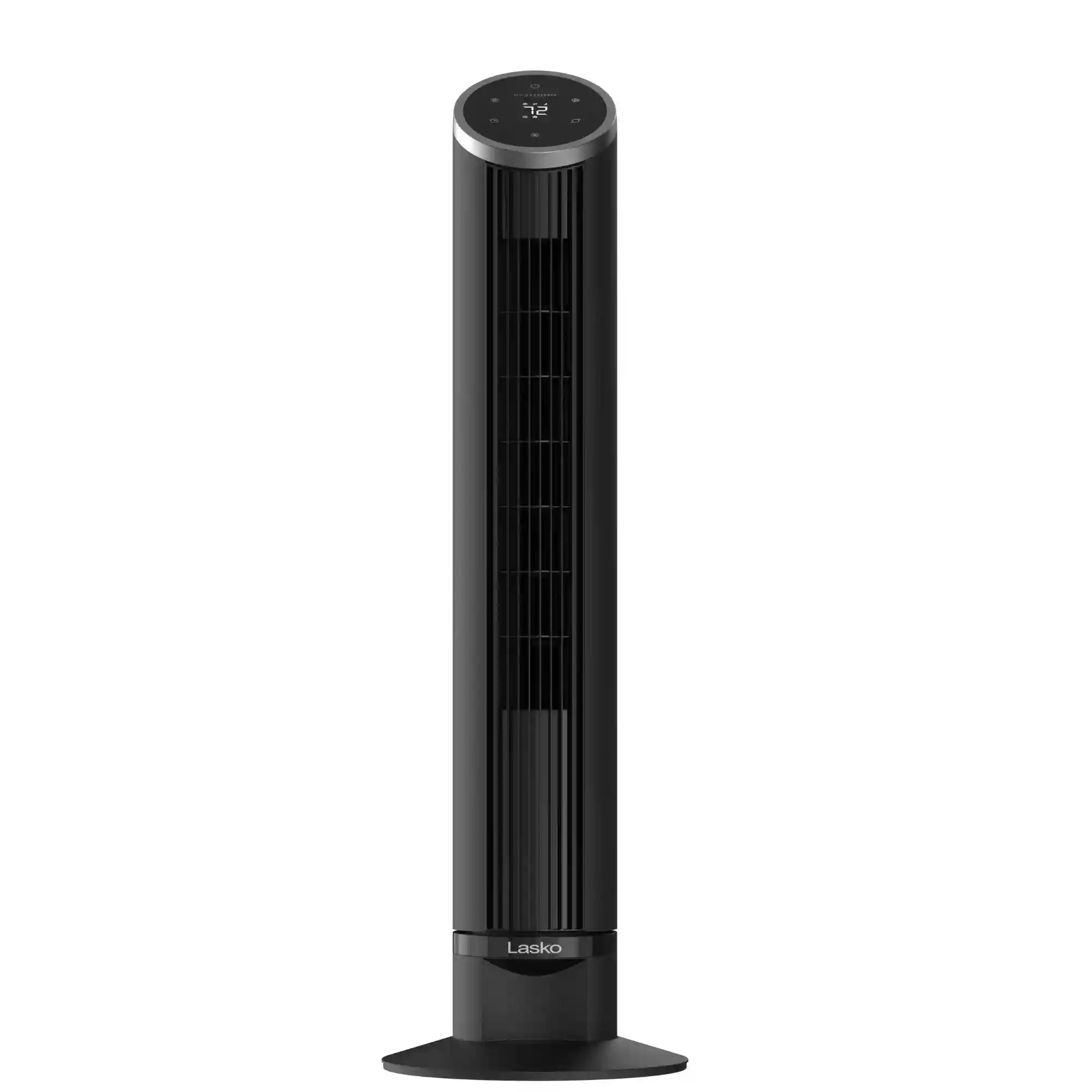 Lasko WhisperForce™ DC 36" Tower Fan (12-speed, remote, timer, air filtration, black)