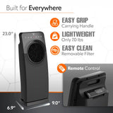Lasko Elite 23" Ceramic Console Heater (3 heat settings, remote, timer, thermostat, black)