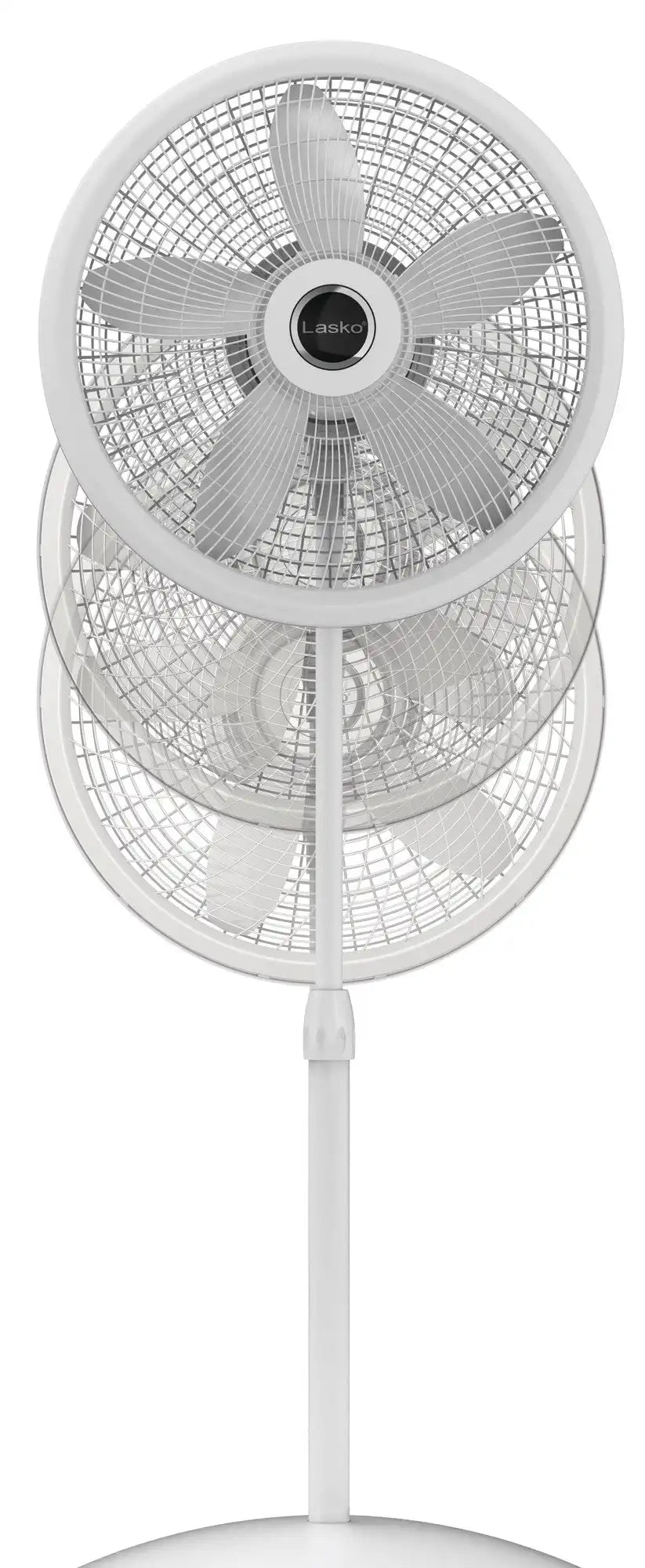 Lasko Cyclone® 18" Pedestal Fan (3-speed, manual, white)