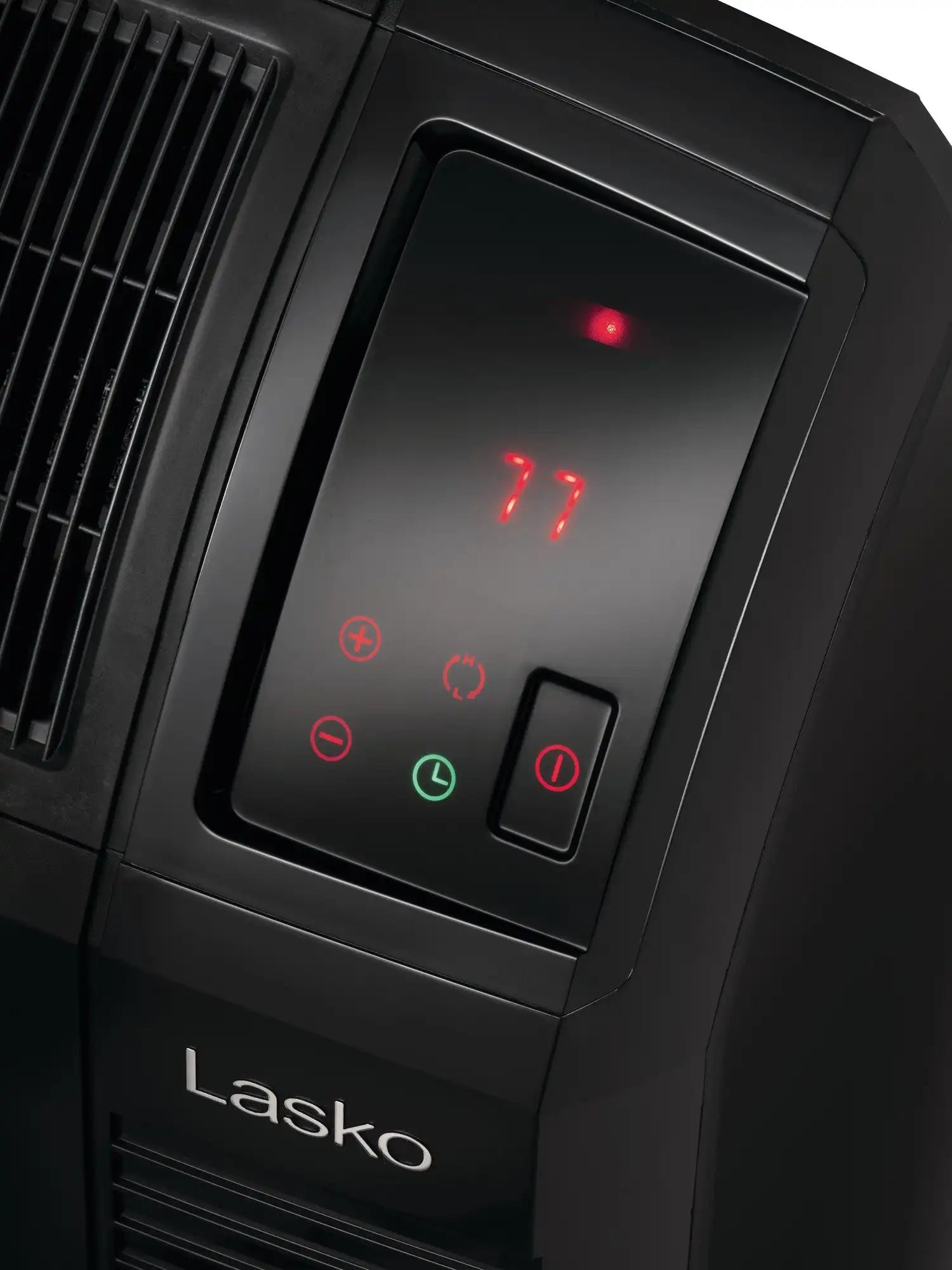 Lasko 1500W Electric Cyclonic Ceramic Room Space Heater with 8-Hour Timer, CC24920, Black