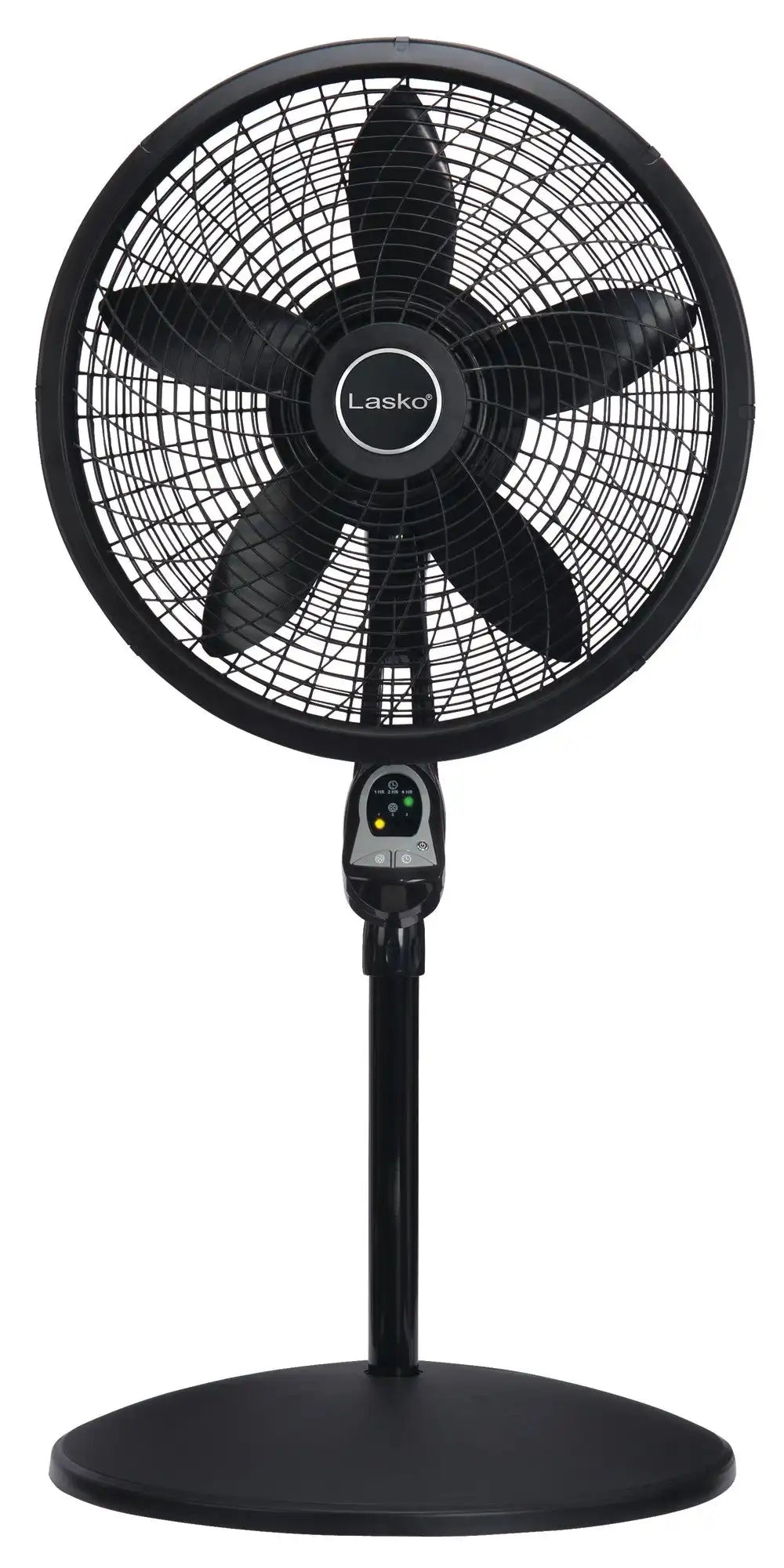 Lasko Cyclone® 18" Pedestal Fan (3-speed, remote, timer, black)