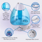 Lasko UH200 Ultrasonic Cool Mist Humidifier with Scent Tray and Nightlight