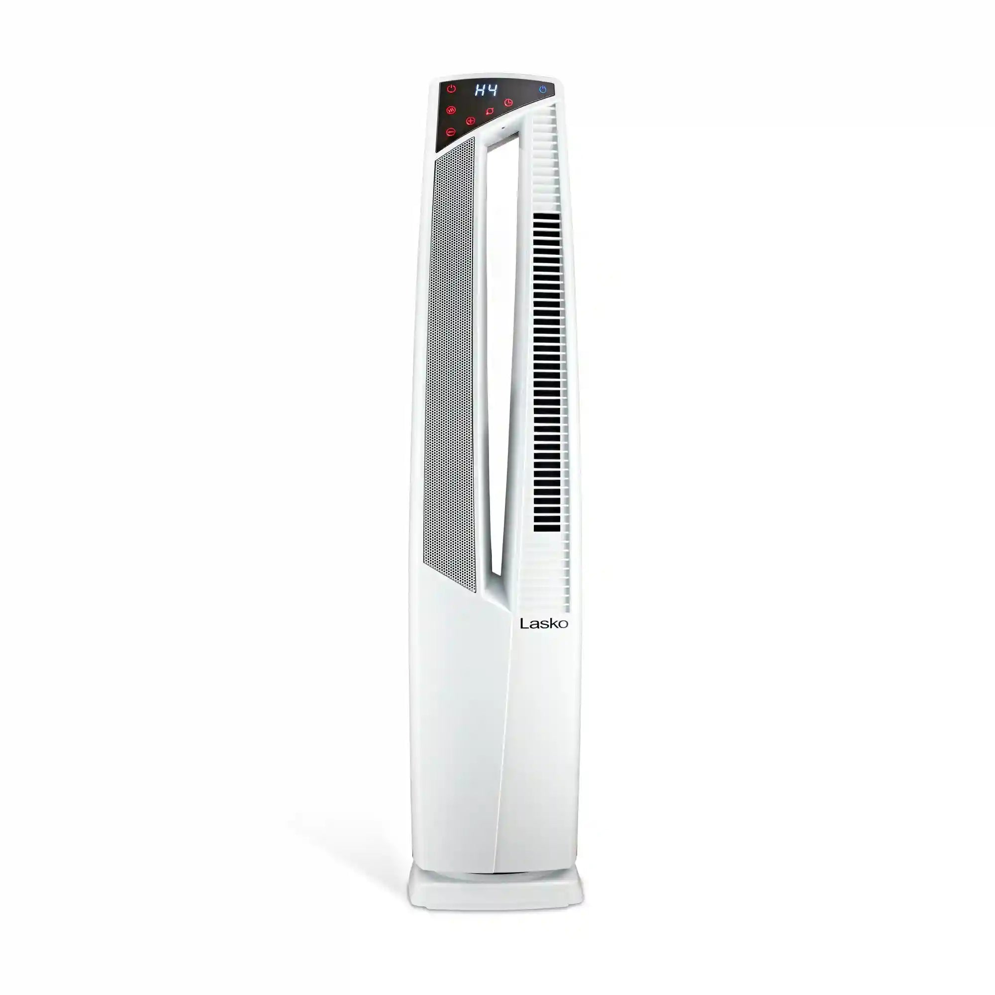 Lasko All Season High Velocity Hybrid Tower Fan and Space Heater in One with Remote Control, FHV820, White