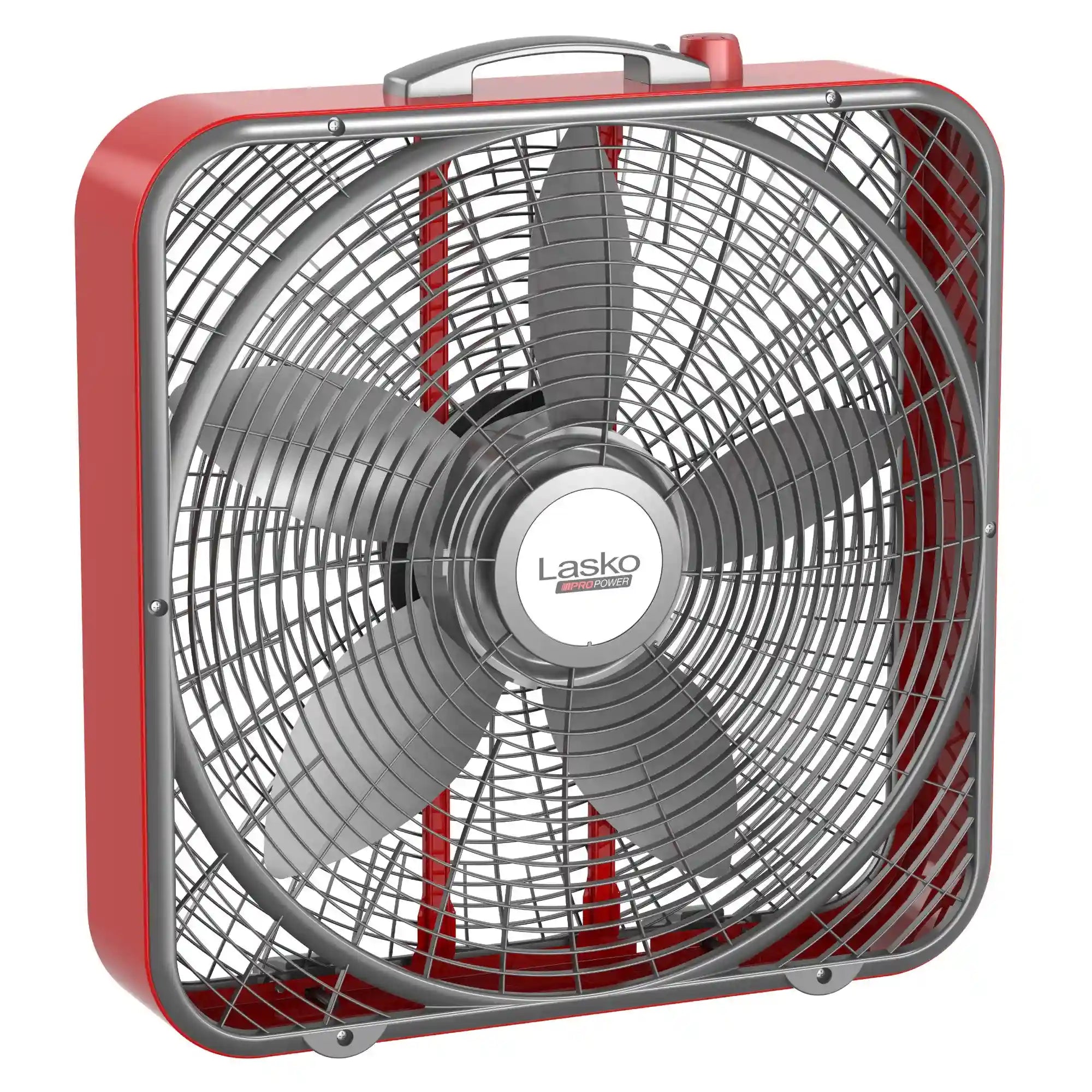 Lasko 20" 3-Speed Pro Power™ Industrial Grade Box Fan (red)