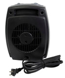 Lasko 9" Ceramic Table Top Heater (2 heat settings, manual, thermostat, tip-over switch, gray)