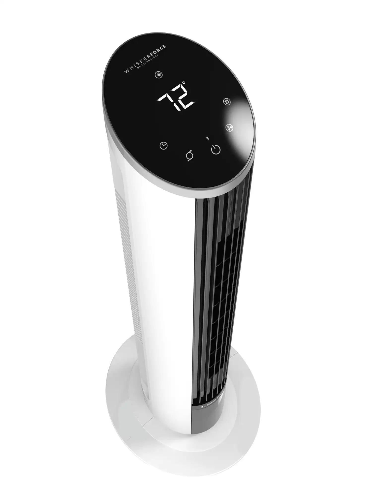 Lasko WhisperForce™ DC 42" Tower Fan (12-speed, remote, white)
