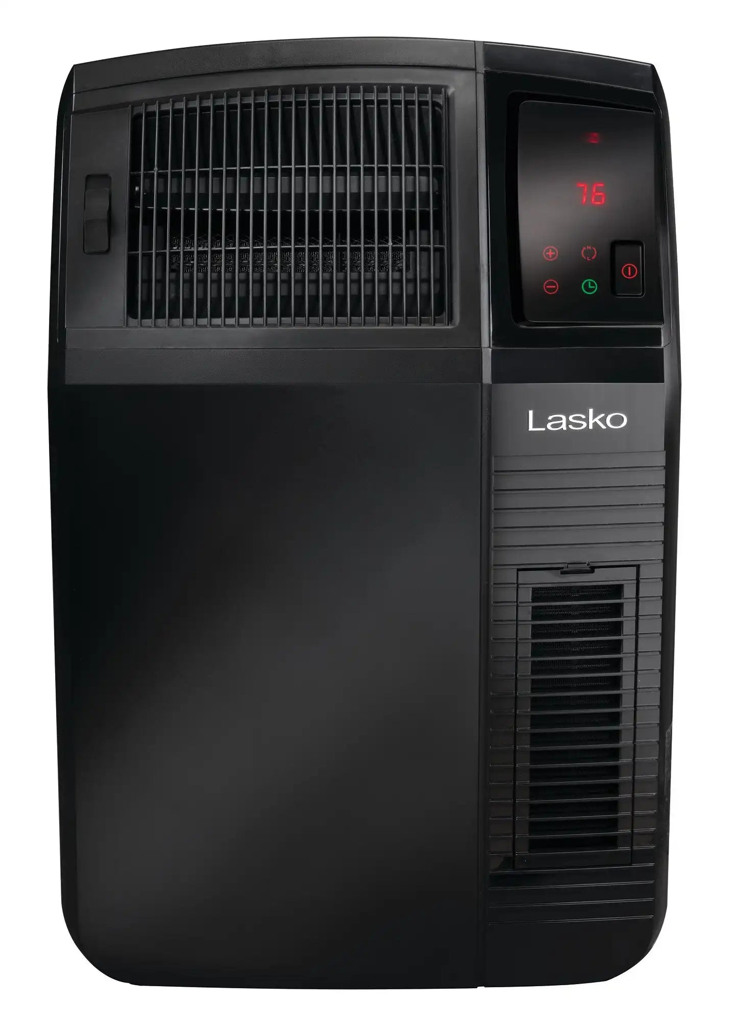 Lasko 1500W Electric Cyclonic Ceramic Room Space Heater with 8-Hour Timer, CC24920, Black