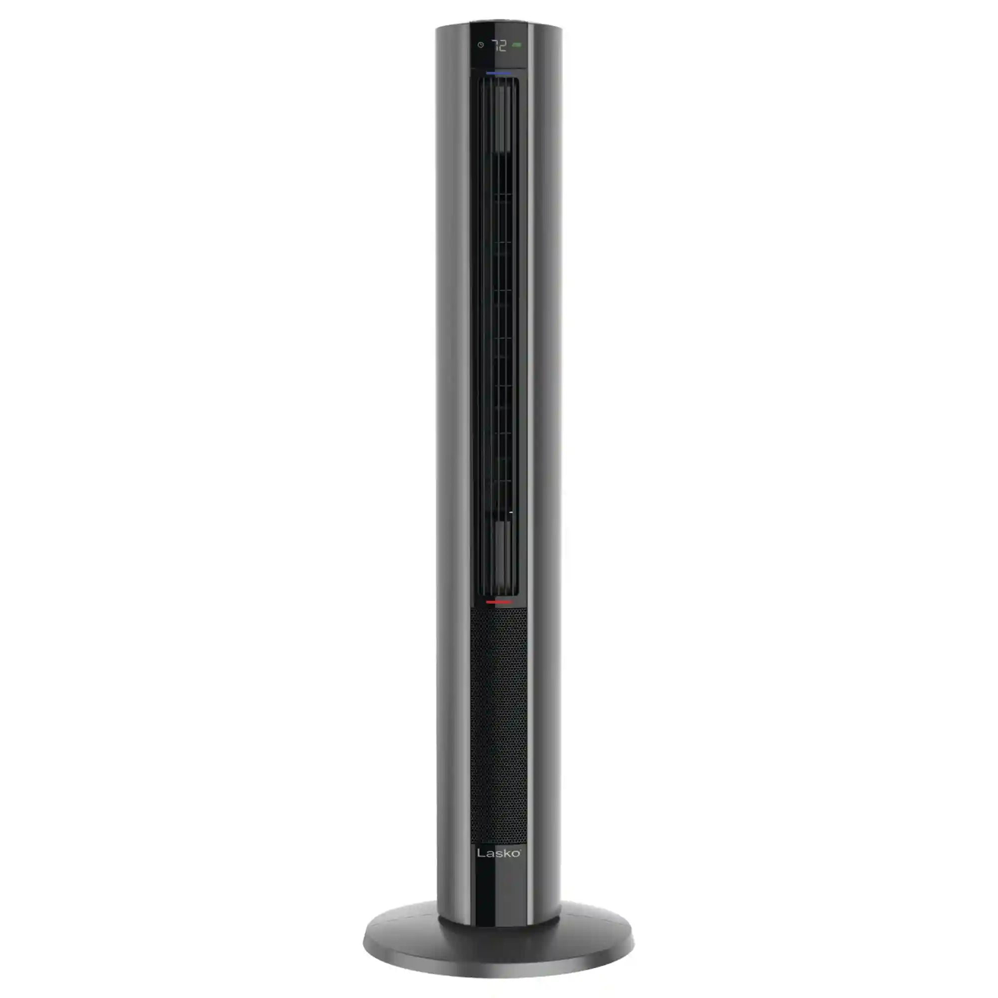 Lasko All Season Tower Fan and Space Heater with Remote, FH515, Black