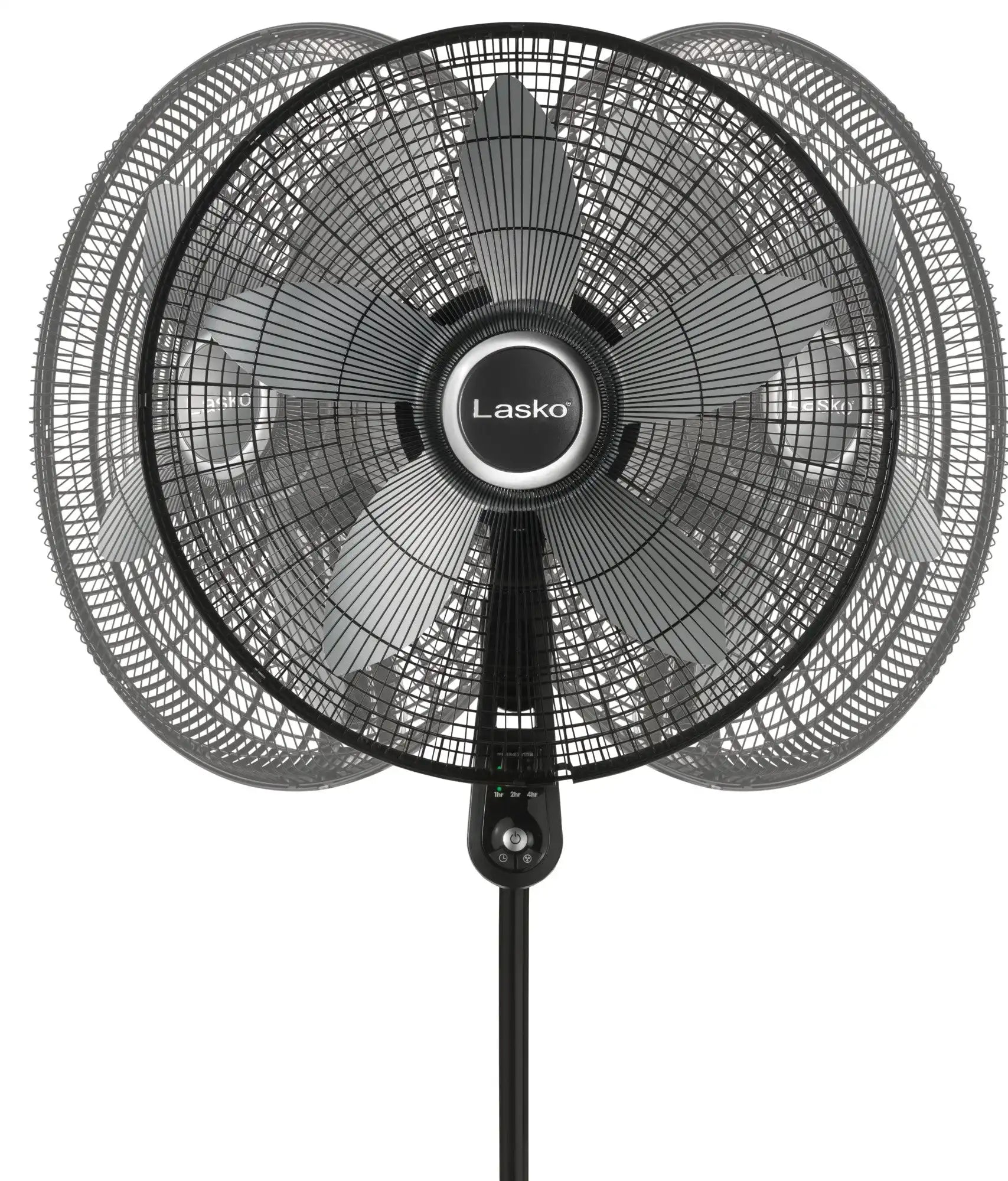 Lasko 20" Pedestal Fan (4-speed, remote, timer, black)