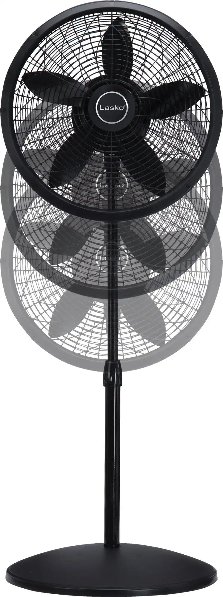 Lasko Performance 18" 3-speed Pedestal Fan (3-speed, manual, black)