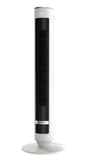 Lasko WhisperForce™ DC 40" Tower Fan (12-speed, remote, timer, air filtration, white/black)