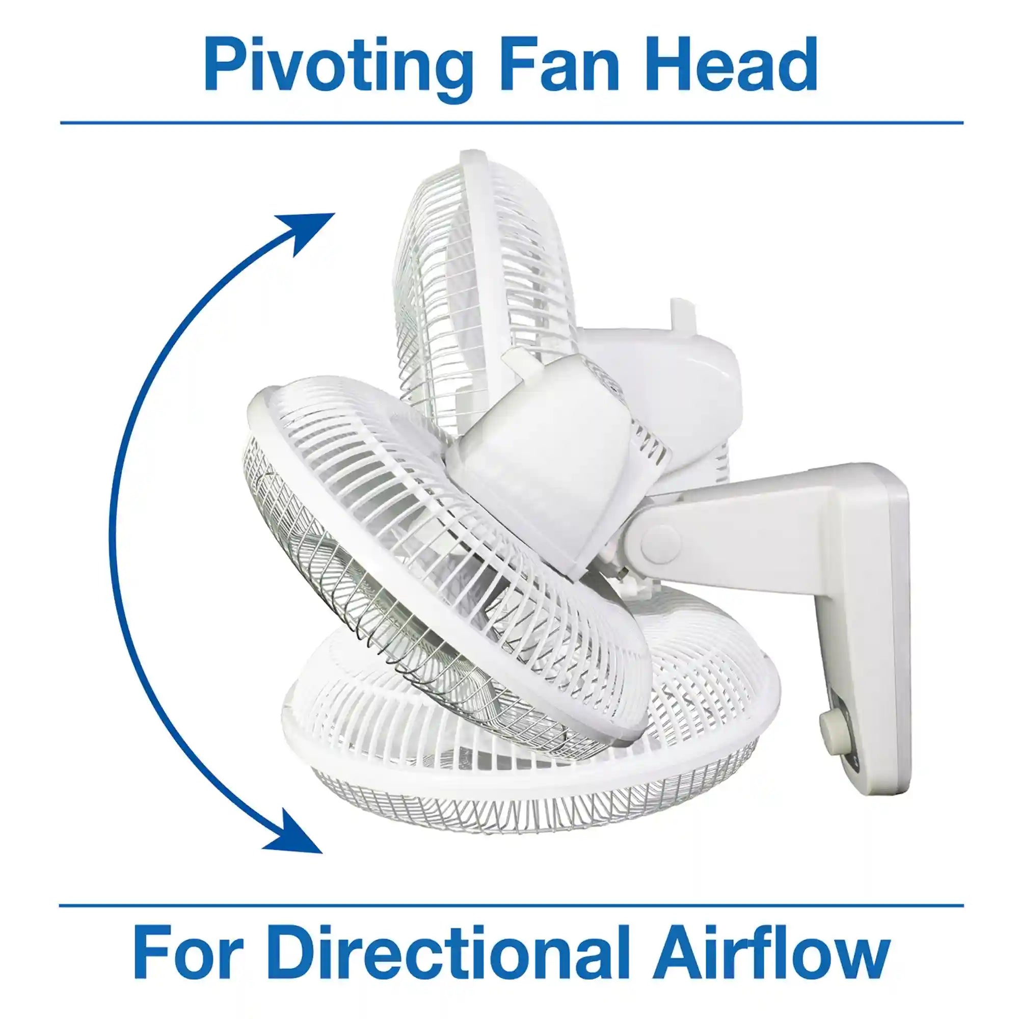 Air King 12" 1/50 HP Commercial Grade Wall Mount Fan (3-speed, manual, white)